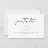 写真モダン日エレガント付カードの保存 (裏面)