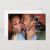 写真モダン日エレガント付カードの保存 (正面/裏面)