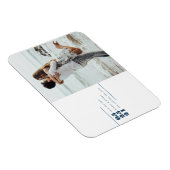 写真モダン日付のポストカードを保存 マグネット (右側)