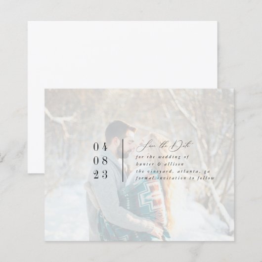 写真モダン日付の保存 (正面/裏面)