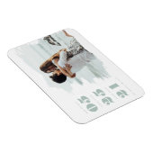 写真モダン日付の保存 マグネット (右側)