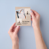 写真モダン日付の保存 – ADD 3写真 チラシ (手)