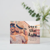 写真モダン日付はがきを保存 案内ポストカード (スタンド正面)