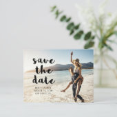 写真モダン日付はがきを保存 案内ポストカード (スタンド正面)