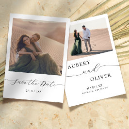 写真モダン日付を保存結婚する セーブザデート