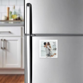 写真モダン日付を保存結婚する マグネット招待状