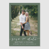 写真モダン日付を保存Dark Sage (正面)