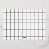 写真モダン日付フォイル名はっきりしたを保存 箔招待状 (裏面)