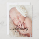 写真モダン書エレガント道誕生 案内状 (正面)