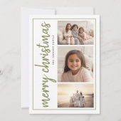 写真モダン書ミニマル3 シーズンカード (正面)