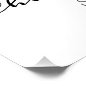 写真モダン書名結婚日 ポスター (コーナー)