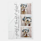 写真モダン書道感謝賛美心 キッチンタオル (縦)