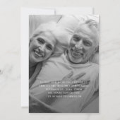 写真モダン書道50周年結婚記念 招待状 (裏面)