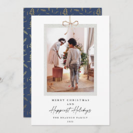 写真モダン最高に幸せなクリスマス シーズンカード