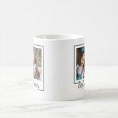 写真モダン最高のパパEver Script コーヒーマグカップ (中央)