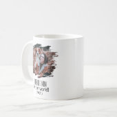 写真モダン最高の犬の母(事実) |パーソナライズされた | コーヒーマグカップ (正面左)