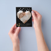 写真モダン枠ミニマル日付カードの保存 チラシ (手)