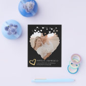 写真モダン枠ミニマル日付カードの保存 チラシ (シングル)