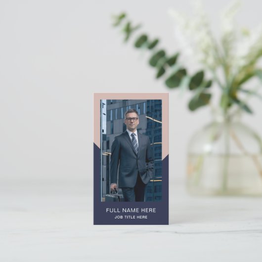 写真モダン業務用クリエイティブ名刺 名刺 (スタンド正面)