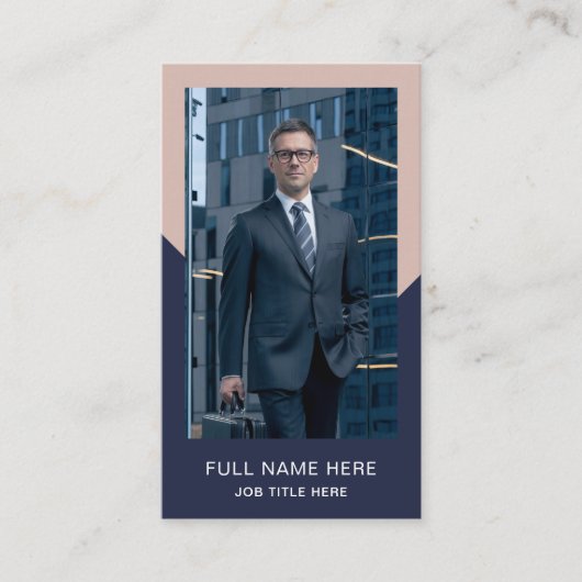 写真モダン業務用クリエイティブ名刺 名刺 (正面)