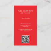 写真モダン業務用クリエイティブ名刺 名刺 (裏面)