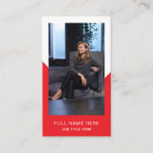 写真モダン業務用クリエイティブ名刺 名刺 (正面)