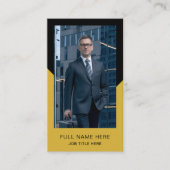 写真モダン業務用クリエイティブ名刺 名刺 (正面)