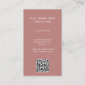 写真モダン業務用クリエイティブ名刺 名刺 (裏面)