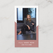 写真モダン業務用クリエイティブ名刺 名刺 (正面)