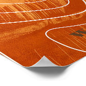 写真モダン歓迎結婚看板レトロアーチ設計 ポスター (角)