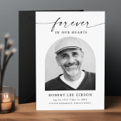 写真モダン死別悔やみや弔慰葬儀 サンキューカード