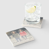 写真モダン母の日の石コースター ストーンコースター (横)