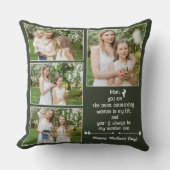 写真モダン母の日コラージュ装飾用クッション クッション (正面)