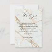 写真モダン永遠に私たちのハート葬儀 サンキューカード (裏面)