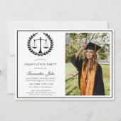 写真モダン法科卒業 招待状 (正面)