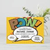 写真モダン洗礼《キリスト教》洗礼式や命名式おもしろい漫画本 招待状 (スタンド正面)