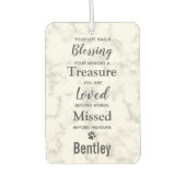 写真モダン犬ペット記念写真 カーエアーフレッシュナー (正面)