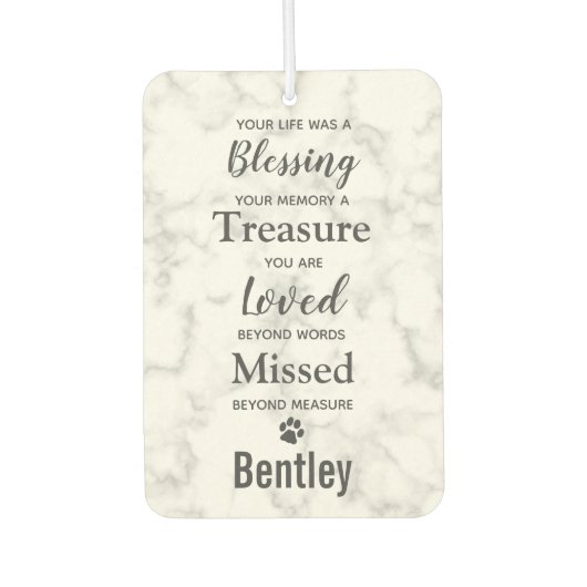 写真モダン犬ペット記念写真 カーエアーフレッシュナー (正面)