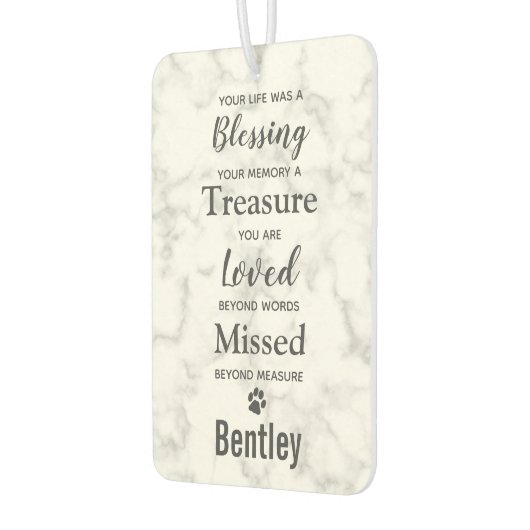 写真モダン犬ペット記念写真 カーエアーフレッシュナー (左)