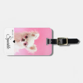 写真モダン独身のQRコード ラゲッジタグ (正面横)