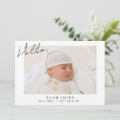 写真モダン生まれたばかりのコラージュの誕生の発表 案内状 (スタンド正面)