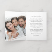 写真モダン生エレガント生発表 箔シーズンカード (内側レイダウン)