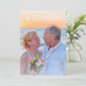 写真モダン発得表カード 案内状 (スタンド正面)