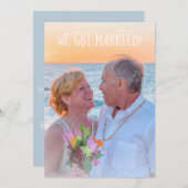 写真モダン発得表カード 案内状 (正面/裏面)