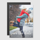 写真モダン磁気日付を保存 (正面/裏面)