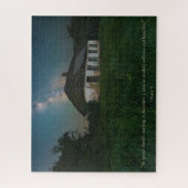 写真モダン穏やかなナイトスカイ引用文 ジグソーパズル (縦)