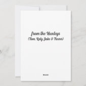 写真モダン素朴のパーソナライズされたクリスマスカード シーズンカード (裏面)