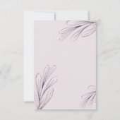 写真モダン紫のスクリプエレガントト日付の保存 (裏面)