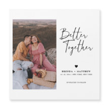 写真モダン結ミニマル婚日のマグネットを保存