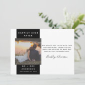 写真モダン結婚の サンキューカード (スタンド正面)